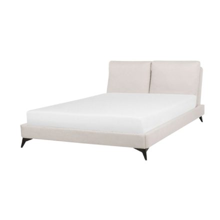 Zseníliaszövet bézs franciaágy magasság: 98 cm szélesség: 175 cm hossz: 240 cm lábak magassága: 13 cm fejtámla: 165 x 85 cm fekvőfelület: 160 x 200 cm a matrac besüllyedési mélysége az ágykeretbe: Kev