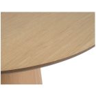 Tölgyfurnér étkezőasztal Átmérő: 120 cm, Magasság: 75 cm