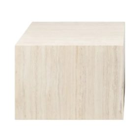 Modern világos fa erezetű kocka dohányzóasztal. Méretei: Magasság: 40 cm Szélesség: 58 cm Hosszúság: 58 cm