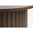 Sötét tölgy dohányzóasztal Átmérő: 67 cm, Magasság: 42 cm