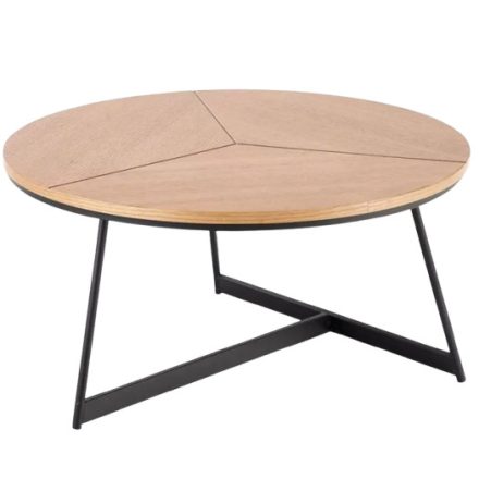 natúr asztal fém lábakkal Magasság : 41 cm Szélesség : 80 cm