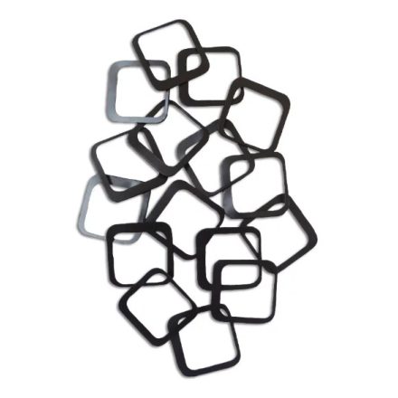 fém fali dekor.  méret: 64×96,5×4 cm