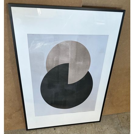 Modern elegáns nonfiguratív fekete-arany kép. Mérete: 51x71 cm