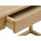 Fiókos tölgyfurnér íróasztal Szélesség: 60 cm, Hosszúság: 110 cm, Magasság: 75 cm