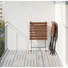 Összehajtható, tartós és praktikus kültéri szett (asztal+2 szék) természetes akác keményfa és porfestett acél keveréke. Mérete tökéletes az erkélyre. Asztal méretei: Szélesség: 55 cm Magasság: 7 cm Ho