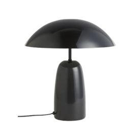 Modern fekete színű lakozott fém asztali lámpa. Méretei: Magasság: 37 cm Átmérő: 37 cm