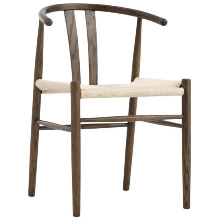 sötét tölgy/natúr étkezőszék szélesség: 53 cm magasság: 77 cm mélység: 54 cm