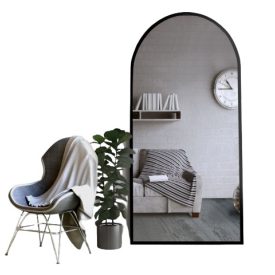 félovális tükör, méretei: 180x90 cm