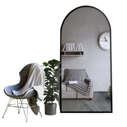 félovális tükör, méretei: 180x90 cm