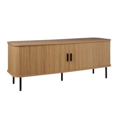 Világos fenyő tv állvány vas lábakkal Magasság: 58 cm Szélesség: 150 cm Mélység: 45 cm